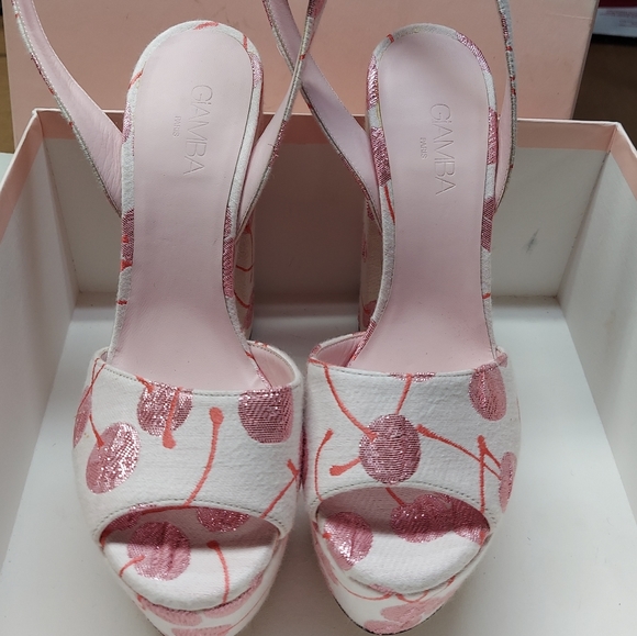 Giamba Valli Paris Platform Sandals Size 38.5 - Picture 7 of 16